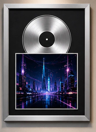 Silver City Edition vinyl record display frame